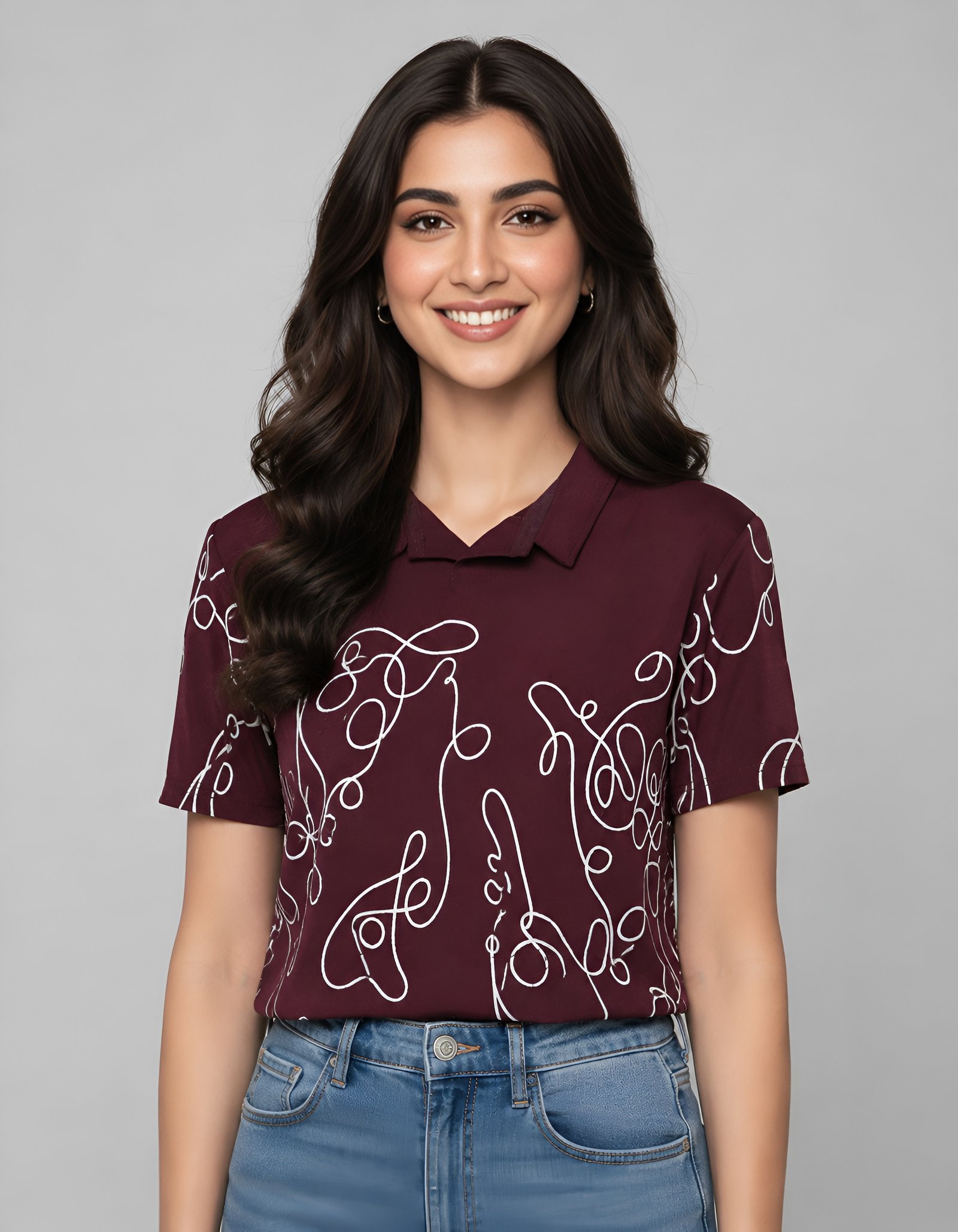 Collar Crop Top