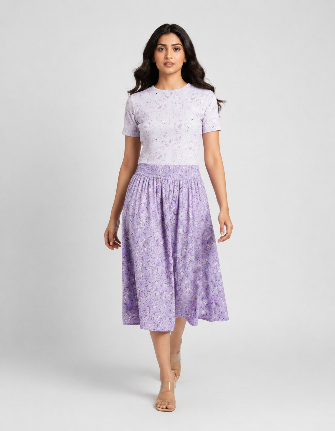 Crop Top and Skirt