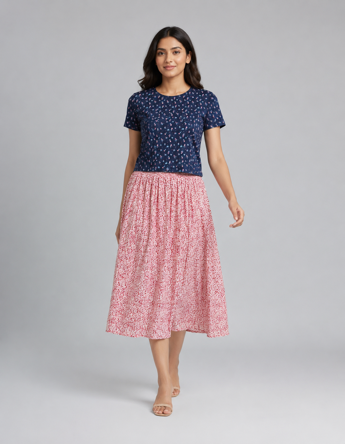 Crop Top and Skirt
