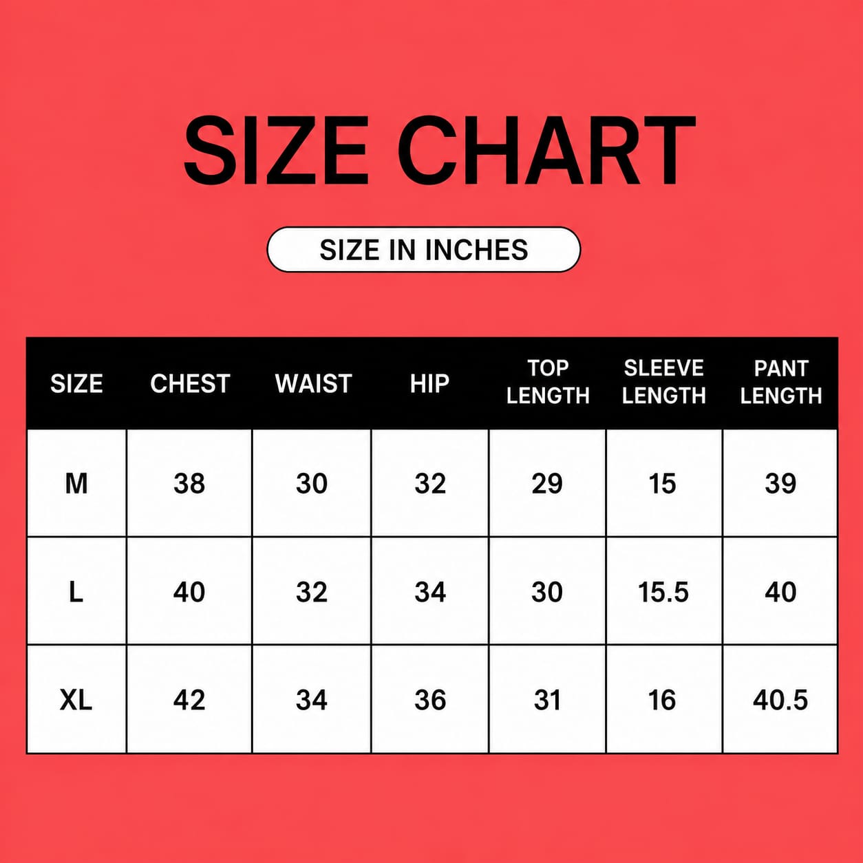 Size Chart Image 1