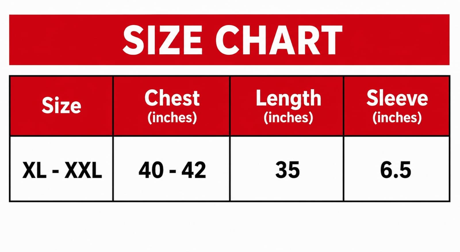 Size Chart Image 1