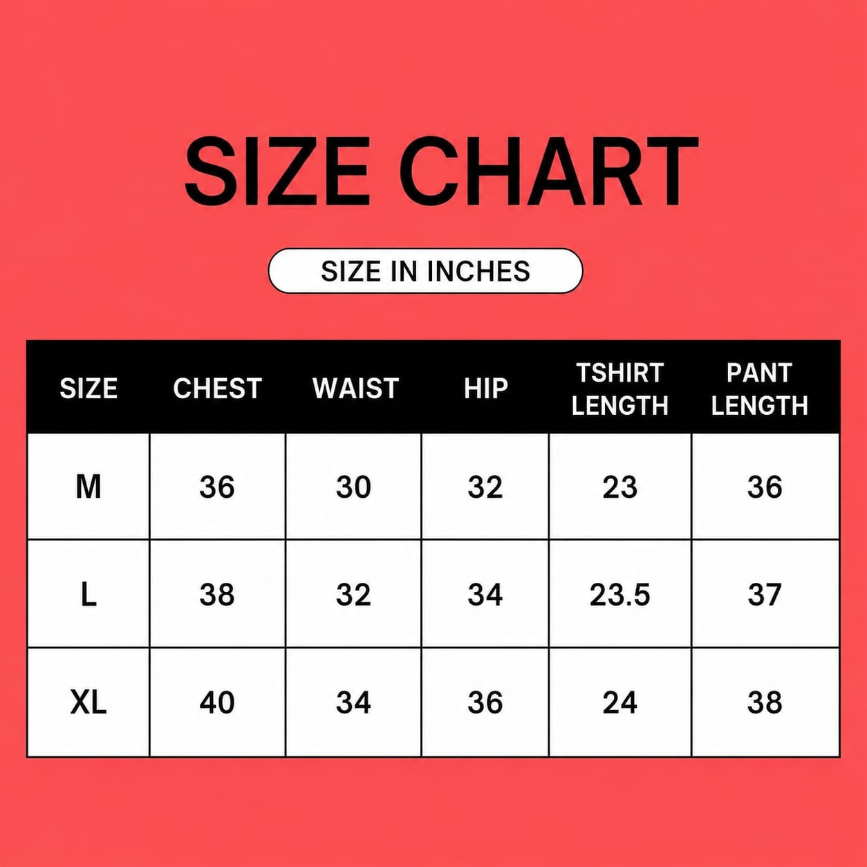 Size Chart Image 1